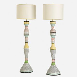 Amy Kline, floor lamps, pair