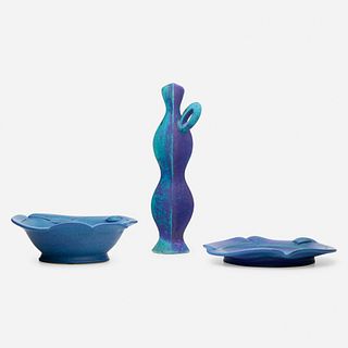 Michael Sherrill, vessels, collection of three