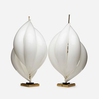 Rougier, table lamps, pair