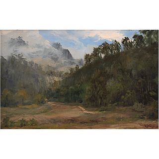 FERNANDO BEST PONTONES, Untitled, Signed, Oil on canvas, 19.6 x 31.4" (50 x 80 cm)