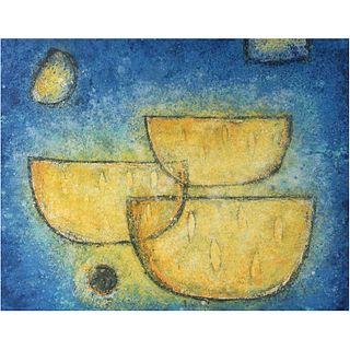 ROSENDO PÉREZ PINACHO, Destello de sandía, Unsigned, Oil and sand on canvas, 58.6 x 74.8" (149 x 190 cm), RECOVERY PRICE