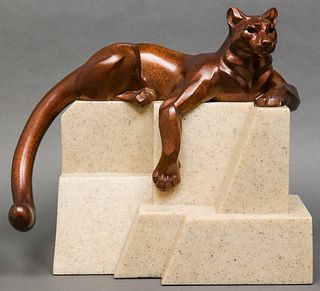 Janet Rosetta Bronze "Cougar" Sculpture