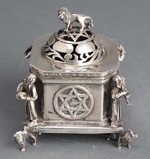 Judaica Russian Silver Spice Box / Besamim