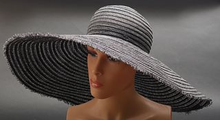 Chanel Wide-Brim Straw Sun Hat