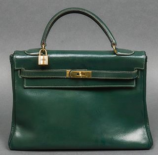 Vintage Hermes Kelly Leather Handbag