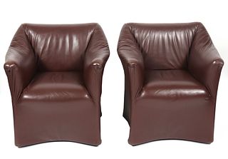 Bellini for Cassina "Tentazione" Leather Chairs, 2