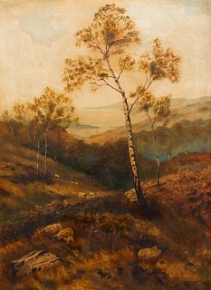 William B. Rhodes Attr. Landscape Oil on Canvas