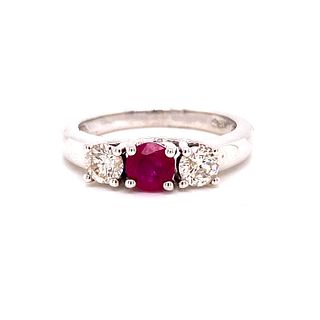 14k Ruby Diamond Ring
