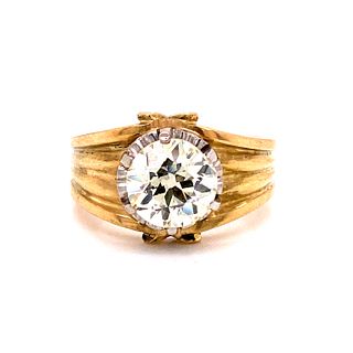 18k Diamond Men Engagement Ring