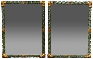 Carved Leaf Wall Mirrors