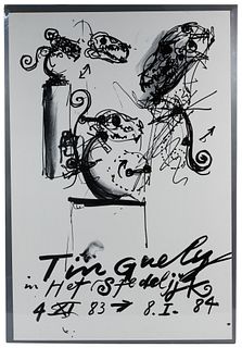 (After) Jean Tinguely (French / Swiss, 1925-1991) 'Tinguely in Het Stedelijk' Exhibition Poster