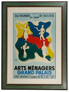 Paul Colin (French, 1892-1986) 'Arts Menagers Grand Palais' Poster