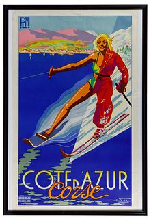 Water and Snow Skiing Poster