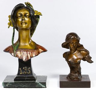 Female Bust Bronze Statues