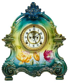 German Royal Bonn Porcelain Clock