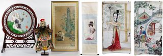 Asian Embroidered Fabric Assortment
