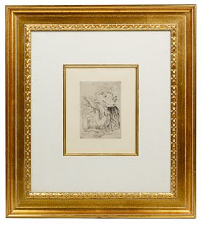 Pierre-Auguste Renoir (French, 1841-1919) 'Le Chapeau Epingle' Etching