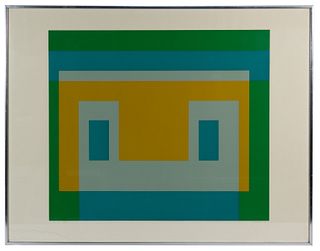 Josef Albers (American / German, 1888-1976) 'Variant I' Silkscreen