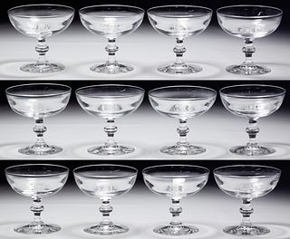 Frederick Carder for Steuben '6268' Champagne Glass Collection