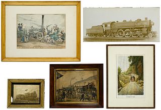 Train Print and Photograph Assortment