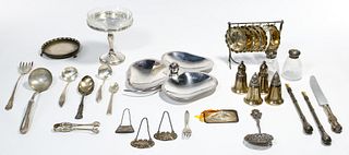 Sterling Silver and European Silver (800) Hollowware Assortment