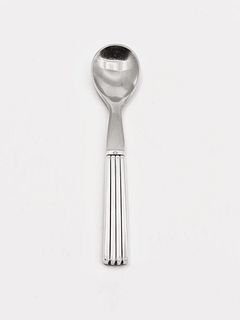 Georg Jensen Bernadotte Sterling Silver and Steel Egg Spoon #085