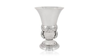 Unique Georg Jensen Silver Antique Vase