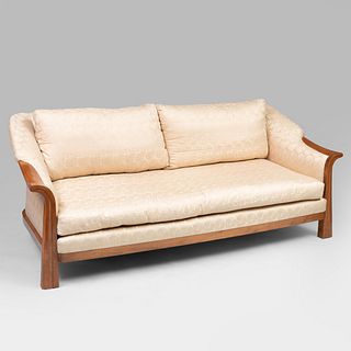 Raoul Parra Pierre Chareau Style Maple Upholstered Sofa
