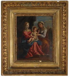18th C. Old Master Painting on Tin