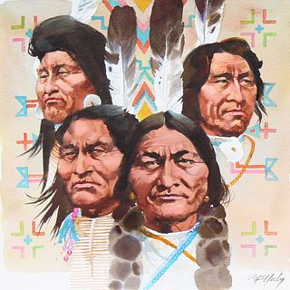 Tom McNeely (B. 1935) Great American Chiefs