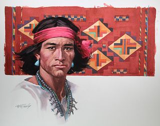 Tom McNeely (B. 1935) "Young Navajo Man"
