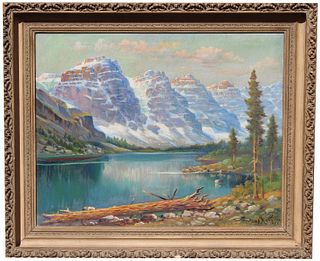 Andreas Roth (1871 - 1949) Canadian Rockies