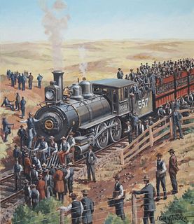 J. Craig Thorpe (B. 1948) "Oklahoma Locomotive"