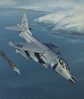 Jack Fellows (B. 1941) "Sea Harrier"
