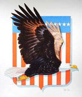 David K. Stone (1922 - 2001) American Eagle Shield