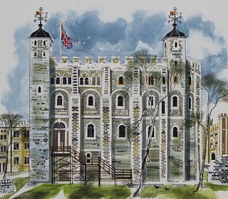 Ronald Maddox (B. 1930) "Tower of London"