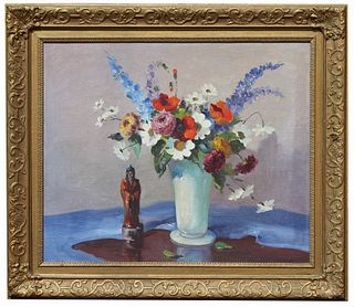 Allen, Still Life Painting of Bouquet of Flowers