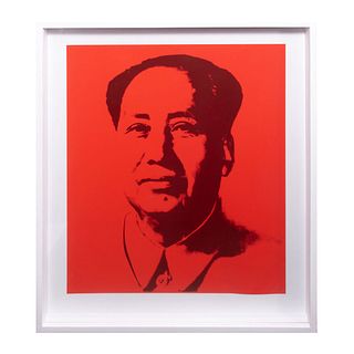 ANDY WARHOL. Mao - Red. Con sello en la parte posterior "Fill in your own signature". Serigrafía. 84.5 x 74 cm. 33.2 x 29.1"