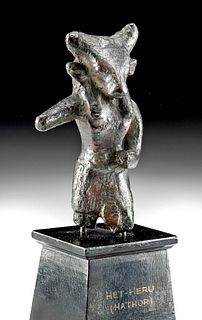 Egyptian Leaded Bronze Mnevis - ex Christie's & Museum