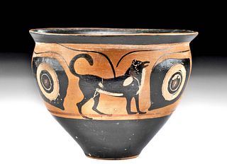 Greek Attic Black-Figure Mastoid Eye Cup, ex-Sotheby's