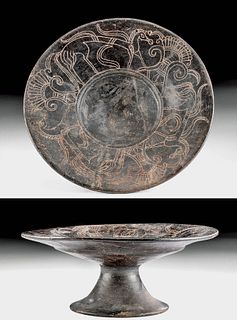 Faliscan / Capenan Impastoware Footed Dish ex Christies