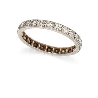 A DIAMOND ETERNITY RING,?the full hoop diamond eternity ring, set with roun