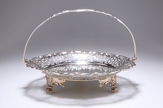 A GEORGE V SILVER CAKE STAND, by Walker & Hall Sheffield 1926, of circular 