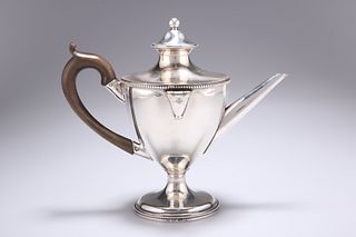 A GEORGE III SILVER ARGYLE, London 1783, of typical form, removable beaded 