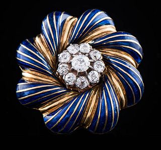 BROOCH-RING WITH ENAMELS
