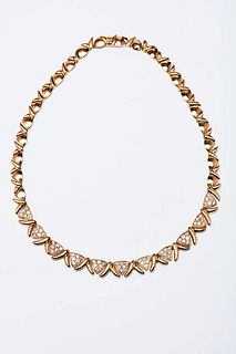 GOLD AND BRILLIANT COLLIER