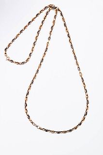 GOLD AND SILVER COLLIER