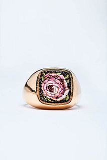 RING WITH MICRO-MOSAIQUE
