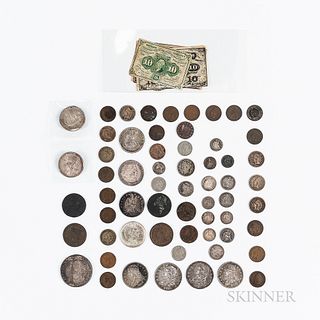 Group of American Coins and Currency