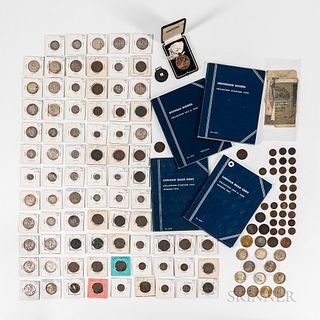 Group of American Coins, Currency, and Tokens